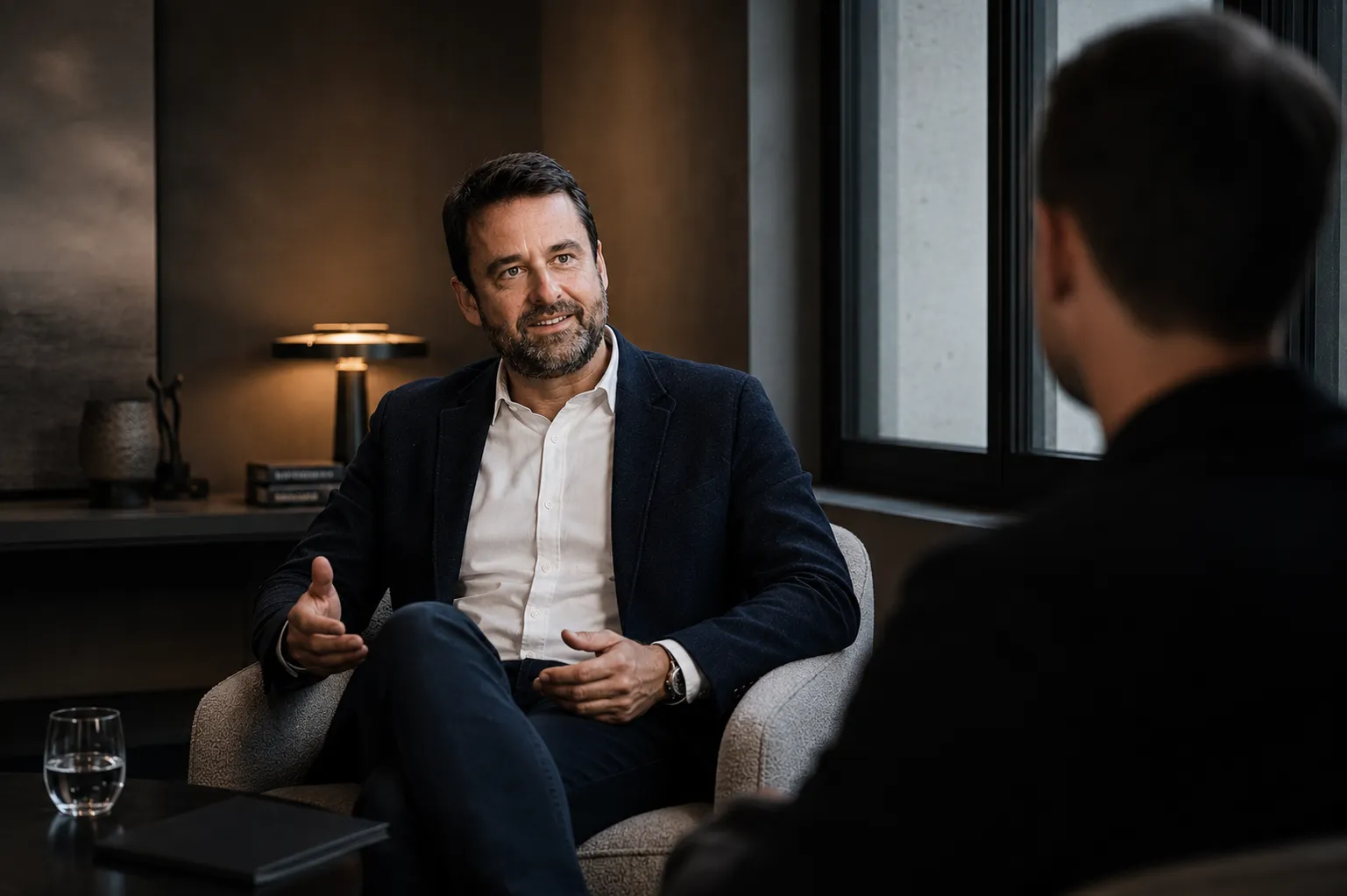 Frank Gessner in a mentoring conversation
